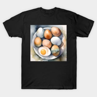 National Egg Month January - Watercolors T-Shirt